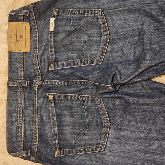 Signature by Levi Strauss Straight Slim Fit Ripped Jeans - Picture 8 of 10